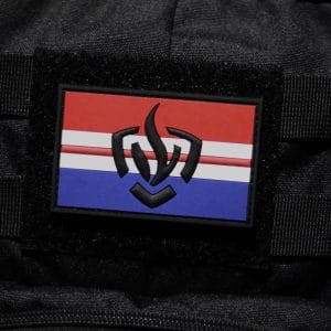Brandweer Patch / Embleem – Thin Red Line Vlag (Rood/Wit/Blauw)